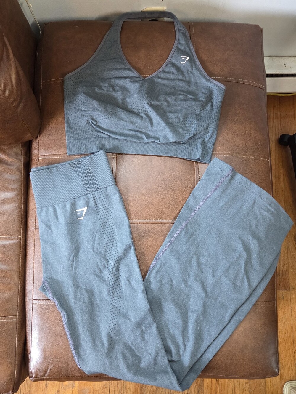 Gymshark Halter Top & Flare Leggings Set